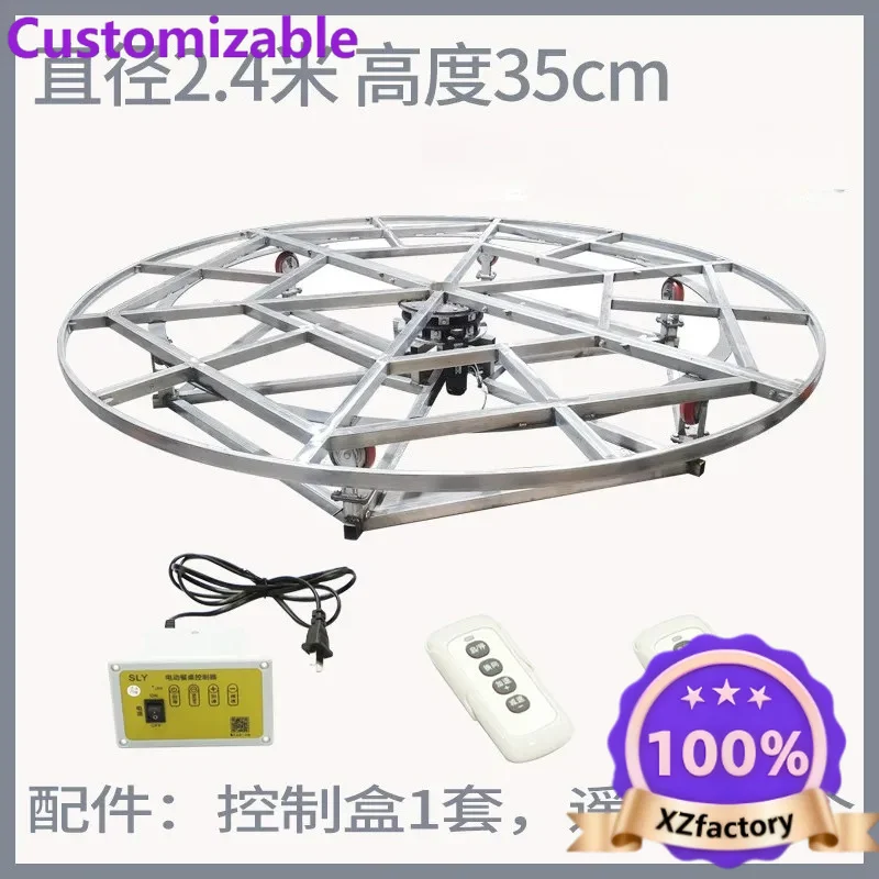 Factory Direct 2026 Electric remote control stage turntable Industrial display Speed adjustable steel frame Rotary base Motorcyc