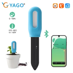 Tuya Soil Tester BT Connection Moisture Temperature Humidity Sensor Smart Wireless Hygrometer for Planting Garden Potted Lawn