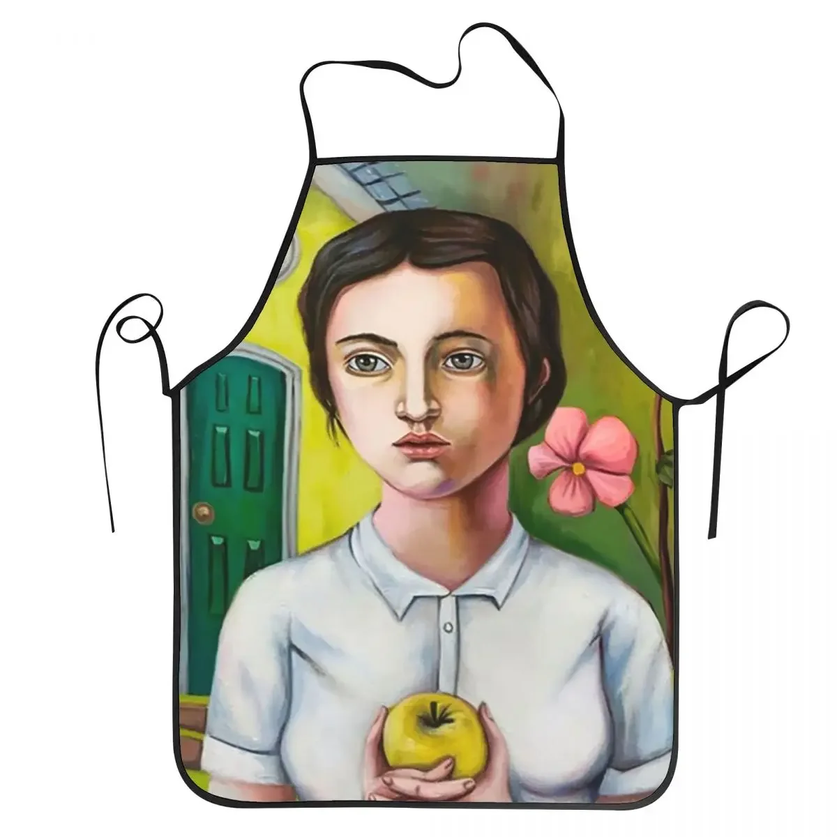 

Girl Painting Apron Chef Cooking Baking Tablier Waterproof Bib Kitchen Cleaning Pinafore for Women Men Gardening