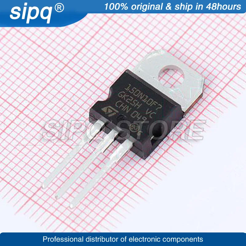 10PCS/LOT STP150N10F7 150N10F7 100%New&Original Trans MOSFET N-CHANNEL 100V 90A 3-Pin(3+Tab) TO-220AB Tube