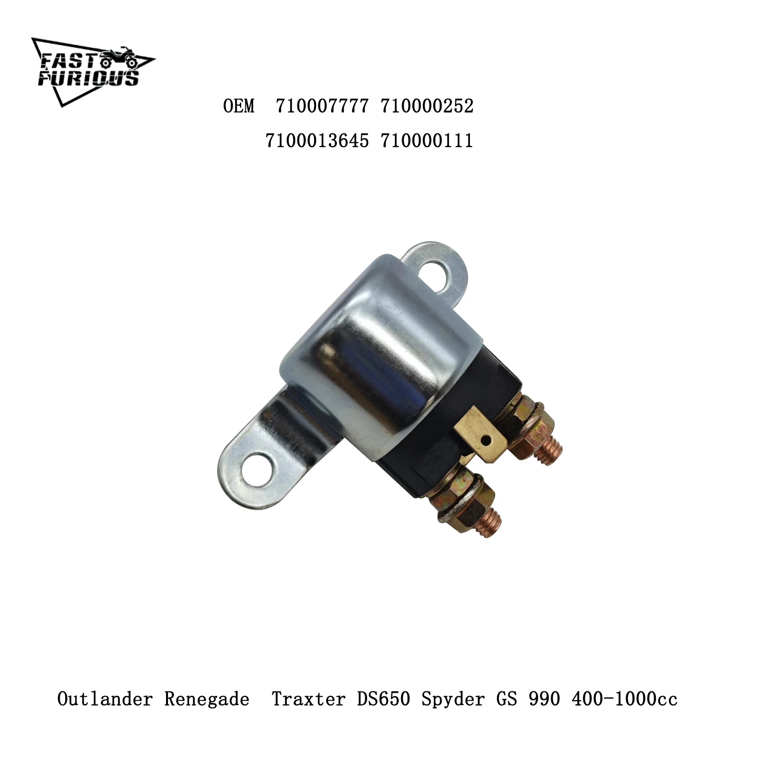 

Реле стартера для BRP Outlander Renegade Traxter DS650 Spyder GS 990 710007777 710000252 ​ 7100013645 710000111