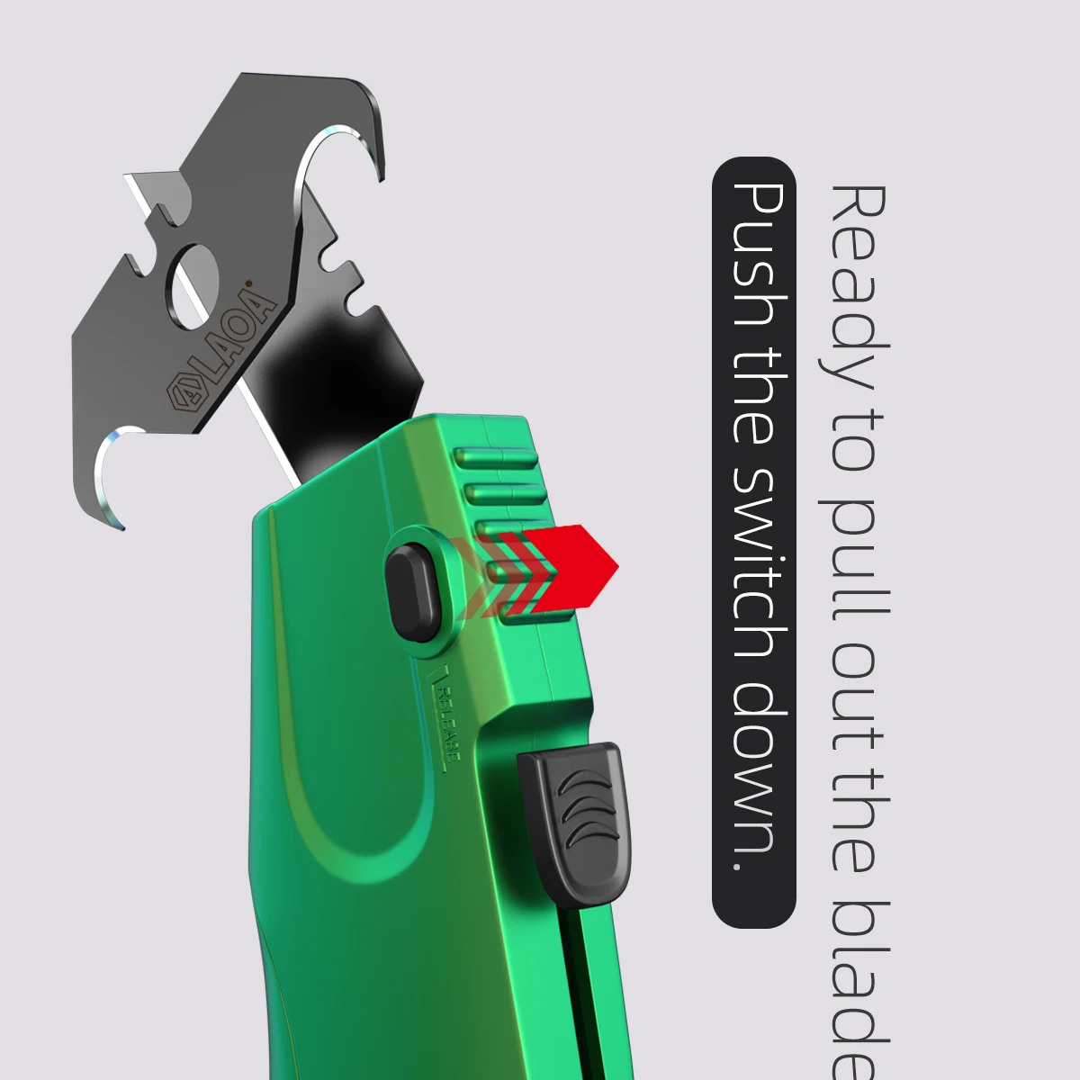 قاطع المرافق شبه المنحرف LAOA القابل للتعديل مع نظام إطلاق ثلاثي هيكل سبائك الألومنيوم شديدة التحمل للأدوات #6