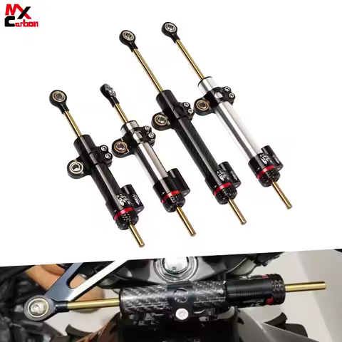 Motorcycle Universal 255mm 342mm Damper Stabilizer Adjustable Carbon Fiber For YAMAHA MT10 MT07 MT09 ZX6R YZF R6 CBR650R CB1000R