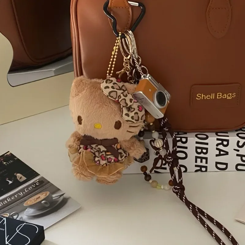 Anime Hello Kitty Kawaii Plush Doll Keychain Backpack Pendant Phone Chain Cute Pendant Pendant Keychain Hanging Rope Gift