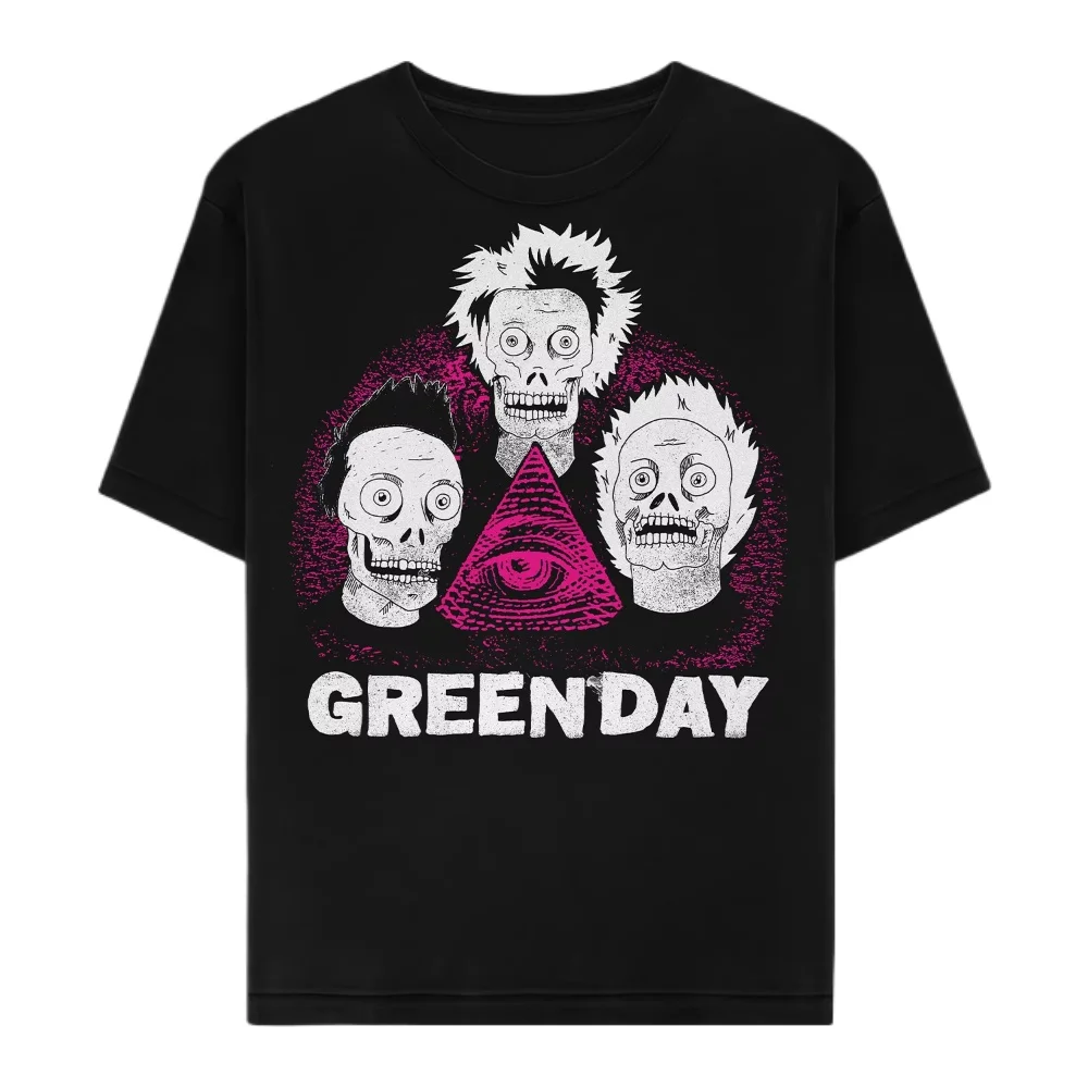 

New High Quality Comfort T Summer Brand Tshirt Green Day ' AMERICAN IDIOT ALBUM COVER T-SHIRT Nuevo Y Oficial Men T-shirts