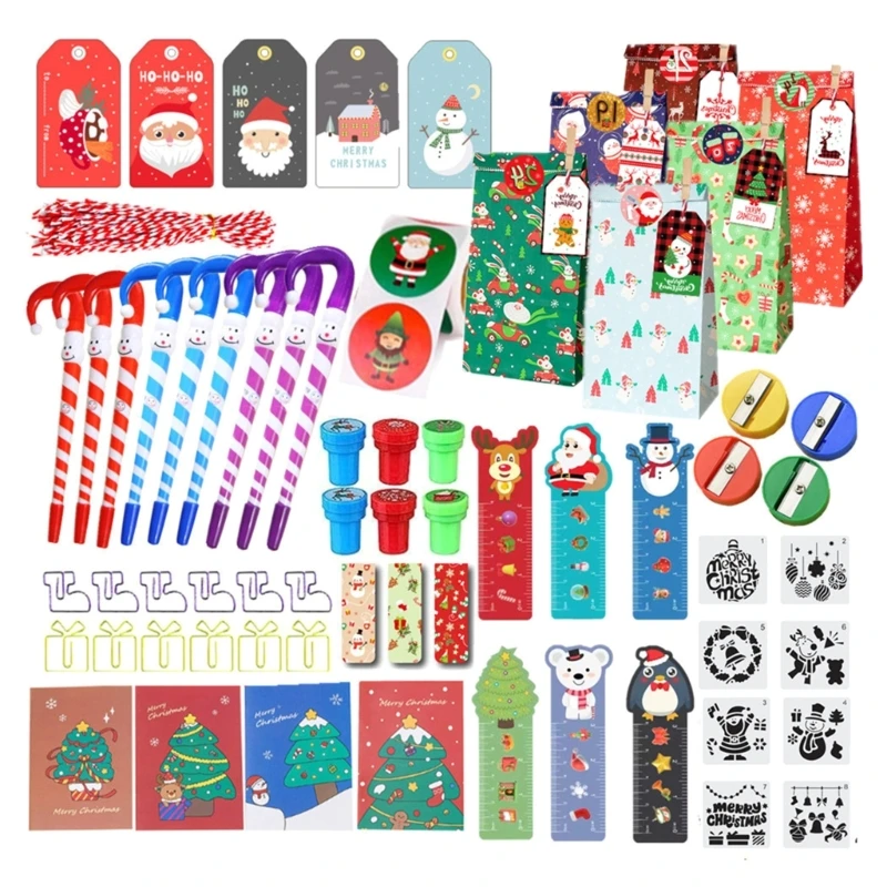 Kids Stationery Kits Christmas Stationery Gift Set Eraser Suite Chrismas Gifts