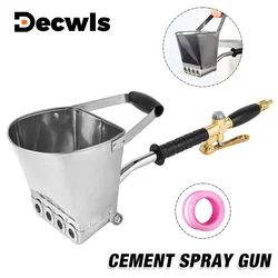 4 Hole Fast Transport Professional Wall Cement Spray Gun, Home Cement Mortar Sprayer, Air Plaster Sprayer With Oversized Hopper