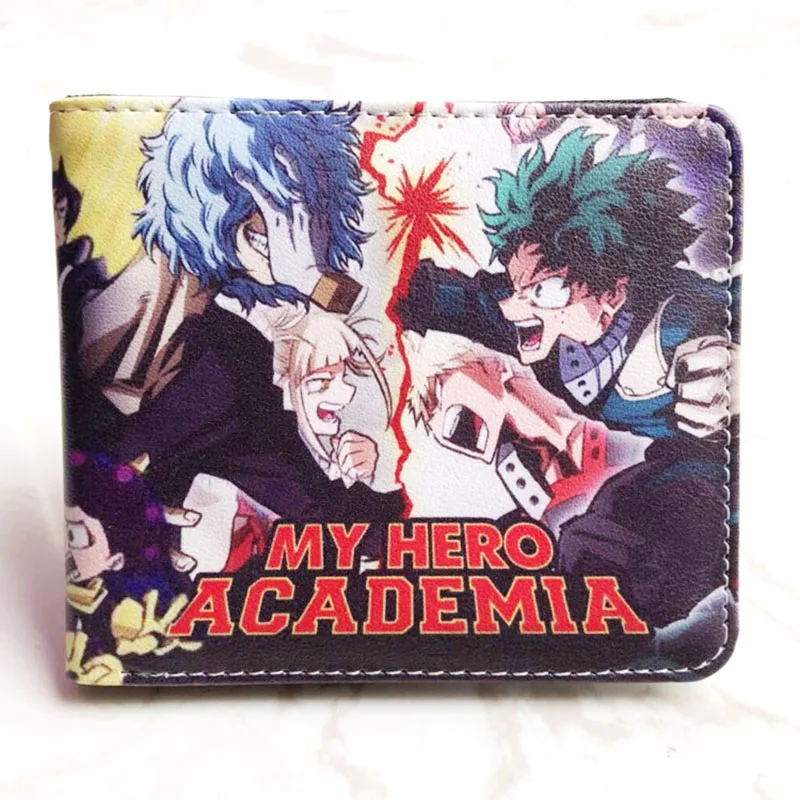 Cartoon Anime deku Midoriya Izuku Wallet Fashion PU Leather Purse Cosplay Short Wallets Gift