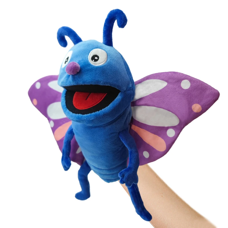 Insetti creativi serie burattini a mano peluche morbidi animali di peluche Cartoon Ant coccinella Bee giocattoli educativi per bambini regali per ragazze