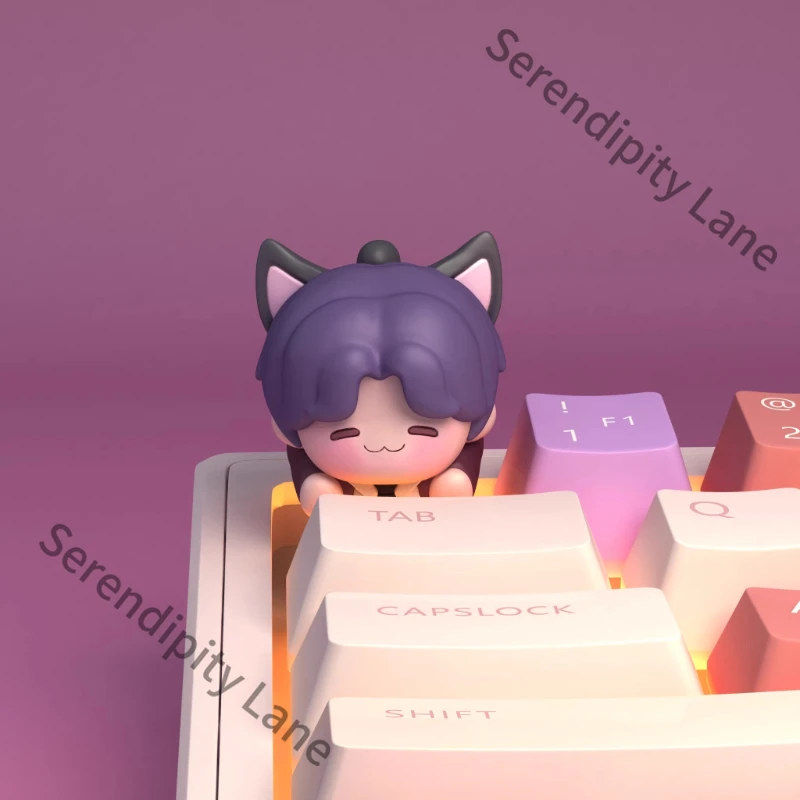 Love And Deepspace Keycap Caleb Sylus Xavier Rafayel Zayne Cosplay Ambitus Friend Gift Colleagues Game Q Version Adorable Anime