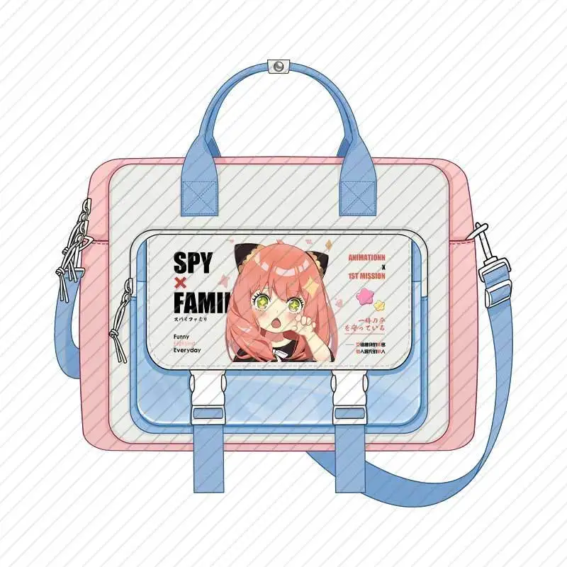Spy X Family Anime Large Capacity Laptop Backpack For Middle School Students, Dual-Use Shoulder And Crossbody Bag Anime
