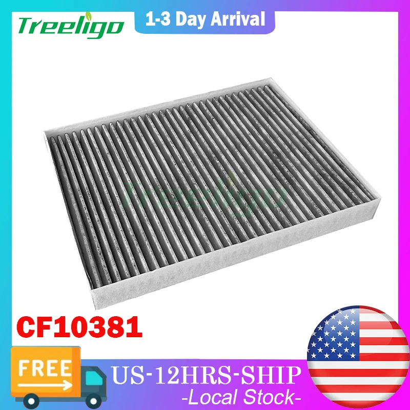 Treeligo CF10381 Activated Cabin Air Filter Activated Carbon For HYUNDAI 3.3L 3.8L/SANTA FE 2.4L 3.3L/For KIA CARNIVAL 2022-2024