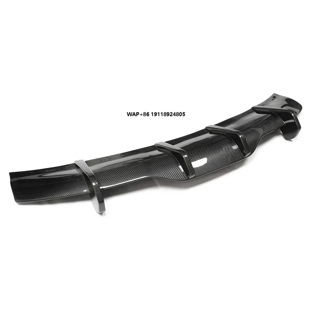 

Real Carbon Fiber Rear Bumper Diffuser Lip V Style Fit for Model S Plaid 2022+ Body Kit