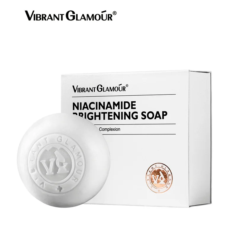 

VIBRANT GLAMOUR Niacinamide Handmade Soap Whitening Deep Cleansing Exfoliation Can Be Used For Face Body Cleansing 100G