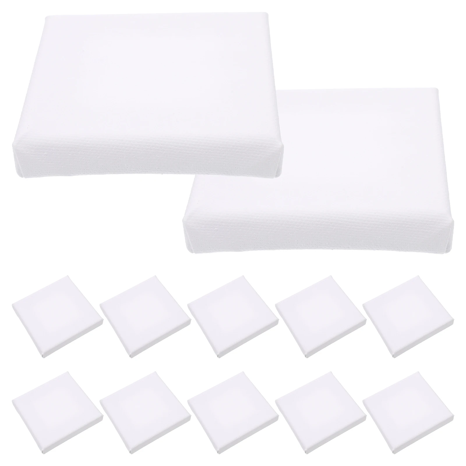 12Pcs Blank Oil Painting Frames Mini Canvas Boards for Art Projects Portable Tools