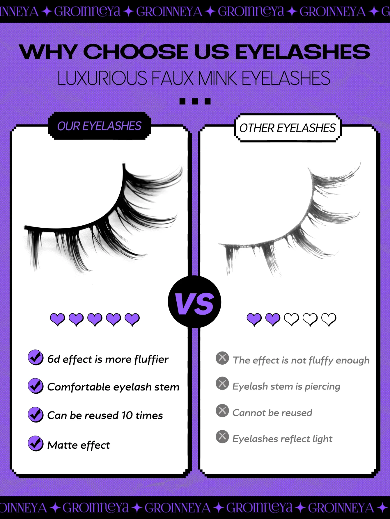 Veltrinay Lashes Spiky Manga Lashes Wispy Anime False Eyelashes 5 Pairs 3D Asian Eye Lashes Natural Anime Fake Eyelashes