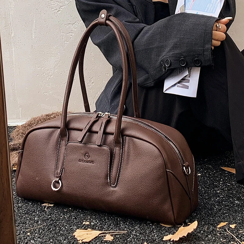 

Кофейная сумка, черная женская сумка на плечо для женщин, большая вместительная сумка для боулинга, простая дорожная сумка, однотонная сумка-мессенджер из искусственной кожи