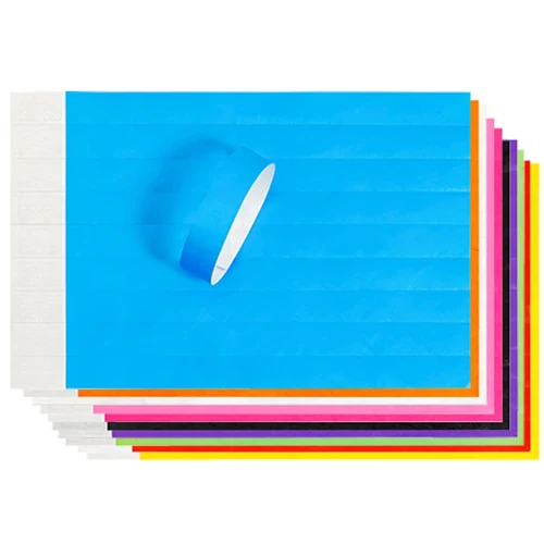 DUBAND-pulsera deportiva para eventos, brazalete de papel de 1000 pulgadas, sin logotipo, 3/4 piezas, Tyvek ID