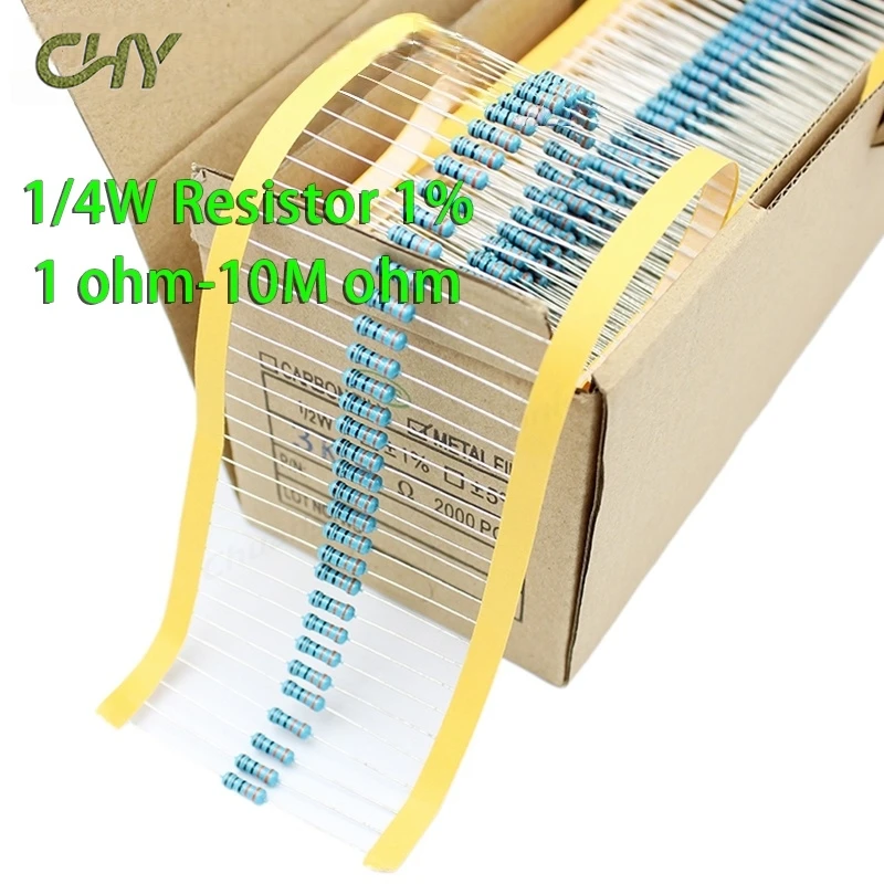 100Pcs 1/4W 1R~22M …