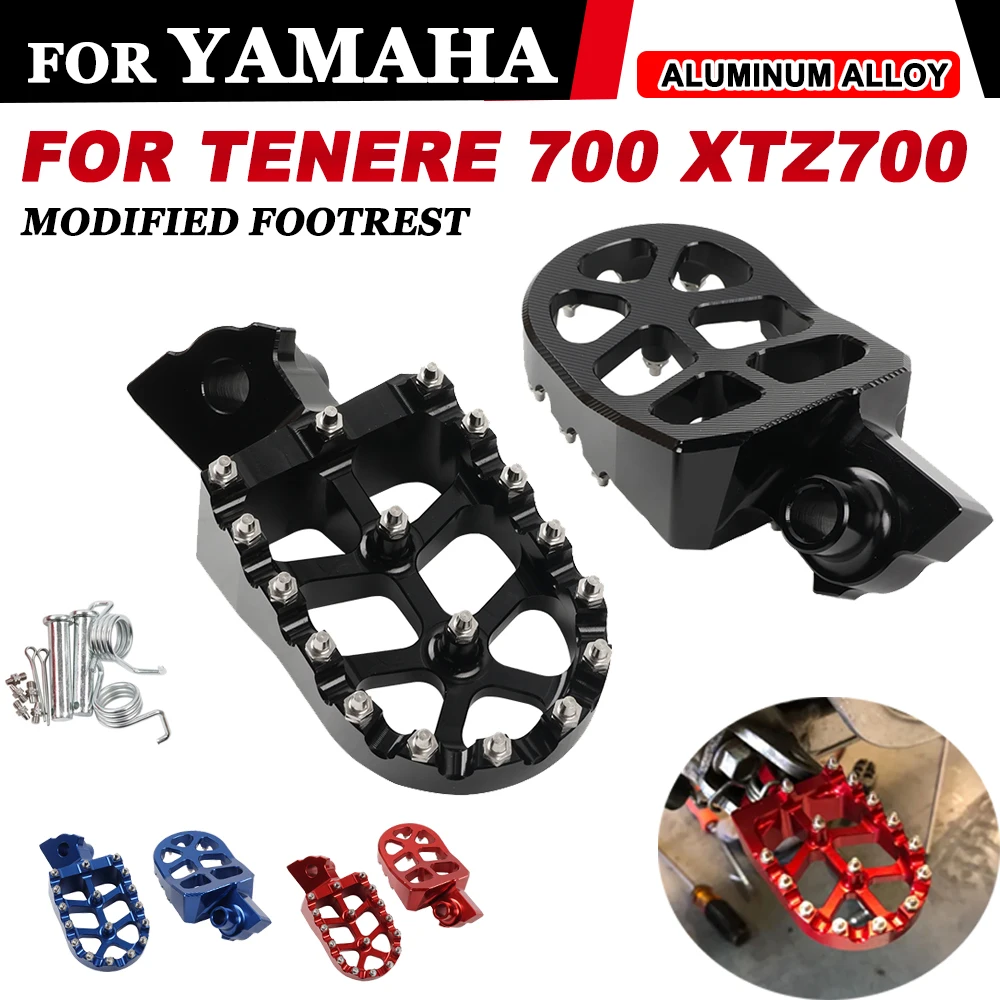 Motorcycle Foot Rests Footrest Footpegs Pegs Pedals For Yamaha Tenere700 XTZ Tenere 700 XTZ700 2019 - 2022 2023 2024 Accessories