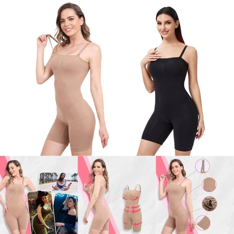 Tummy Control Butt Lifter Body Shaper Seamless Thigh Slimmer Bodysuit Shapewear