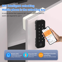 3CGRO-Tuya Bluetooth Smart Wood Cabinet Fingerprint Electronic Lock App Remote Control For Furniture Drawer Locker