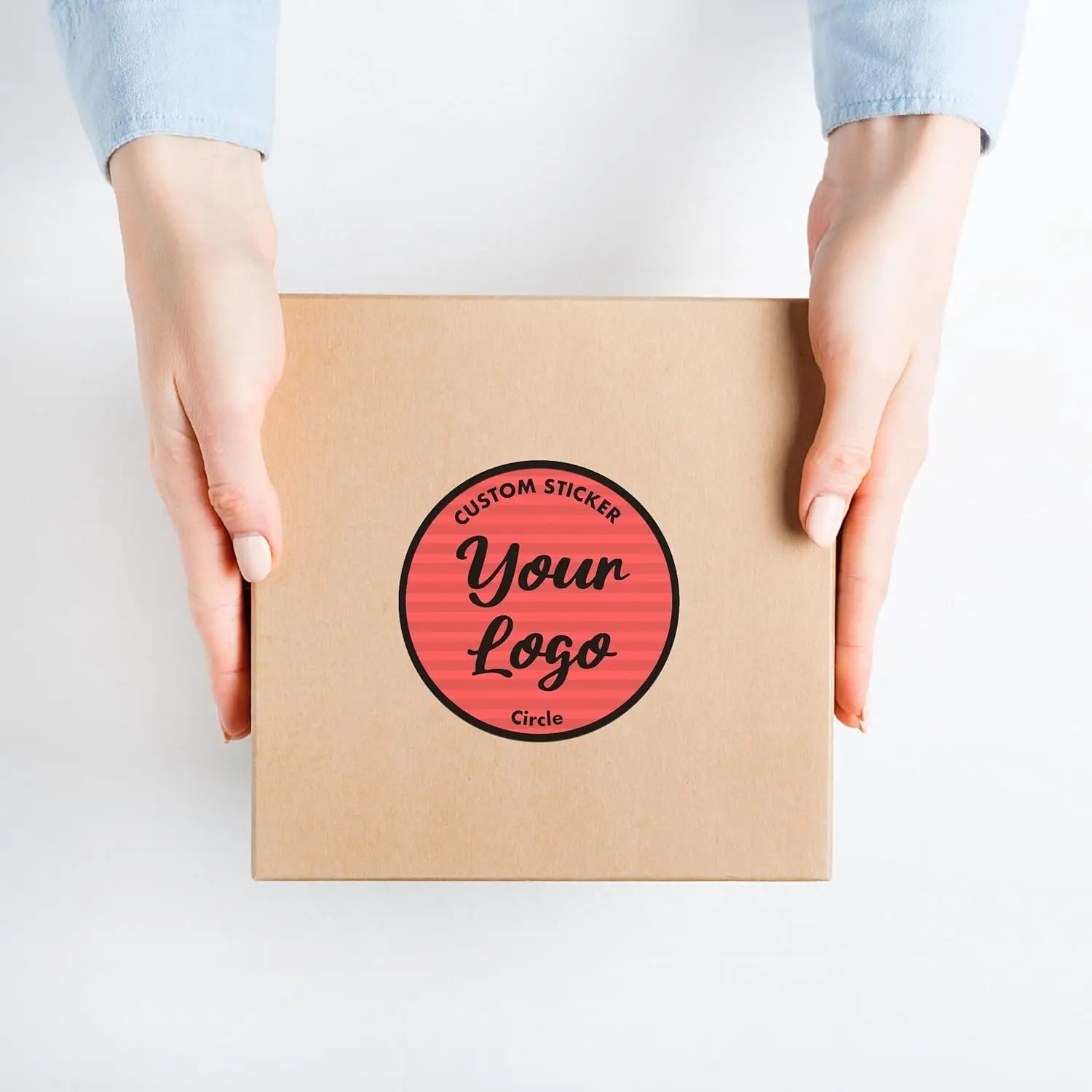 Maßgeschneiderte Event-Aufkleber – personalisierte Logo-/Fotoraufkleber für Hochzeiten, Geburtstage, Markenförderung und Geschenkverpackungen – Detail 8