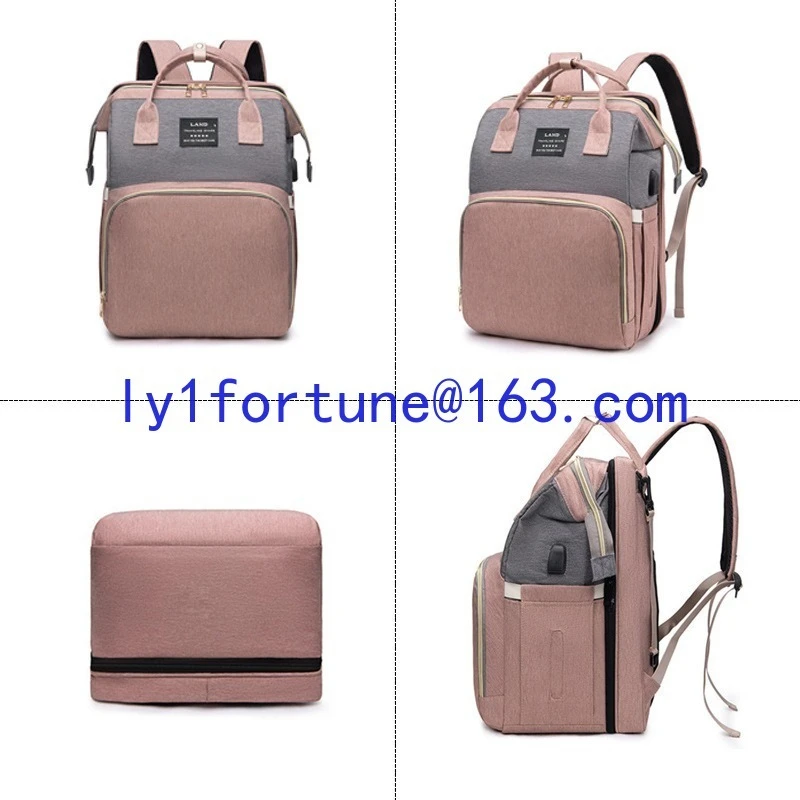 Multifunctional fashion folding bed Mommy simple and portable outdoor thermal insulation bottle warehouse bag large capacity bag