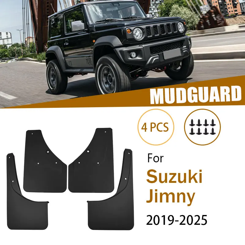 

Для Suzuki Jimny JB74W JB64W 2019 2020 2021 2022 2023 2024 2025 брызговик защита крыла колеса автоаксессуары брызговики