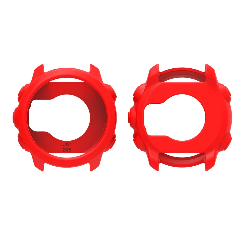 1Set Protective Skin Silicon Soft Case Cover Bumper  + Strap For Garmin Forerunner 245 Smart Watch Straps Wristband Belt