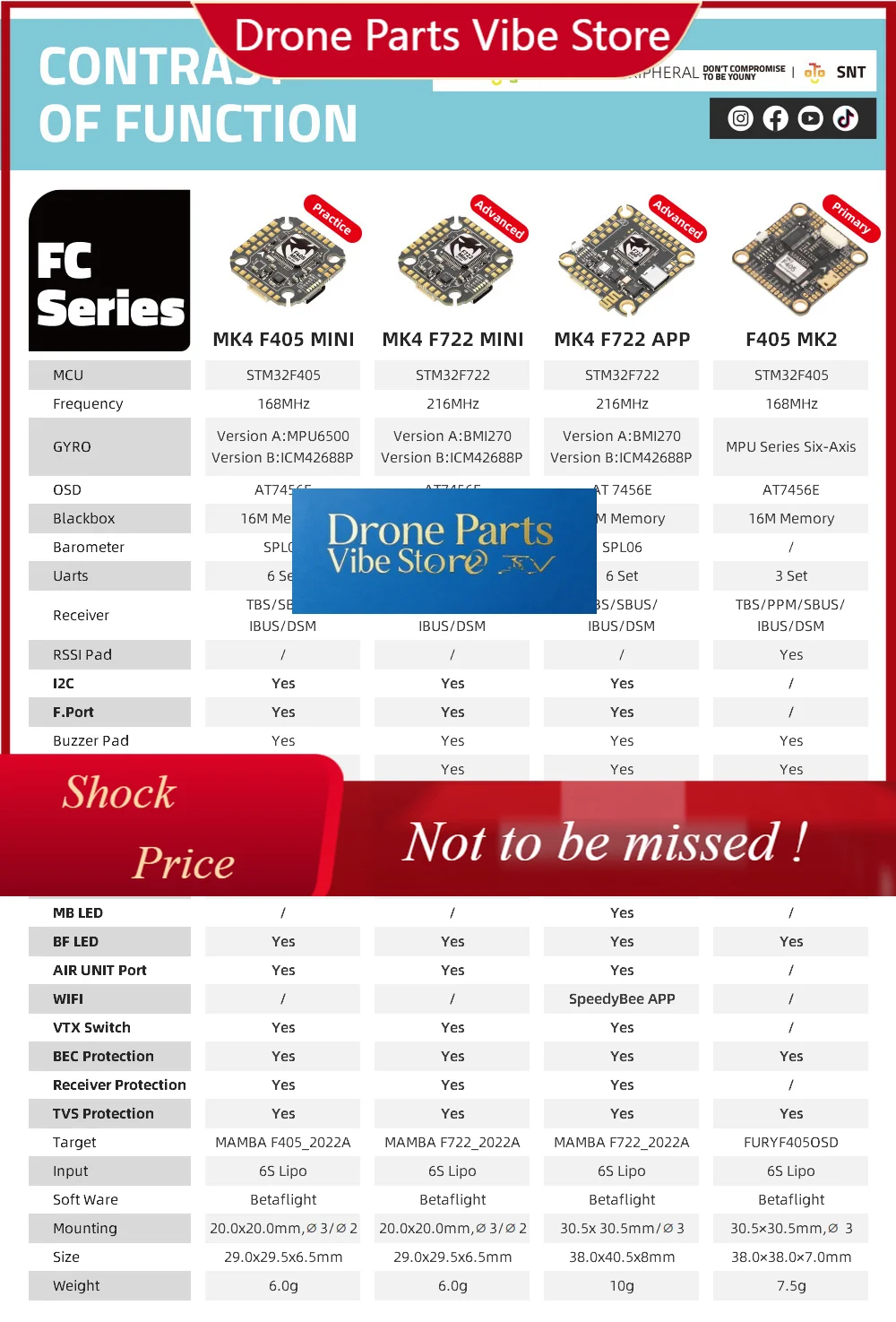 

DParts1DIATONE MAMBA F722APP Stack F722 APP Flight Controller &BLHeli_32 F65_128K 4in1 ESC DSHO1200 For FPV Dr-one Fpv Stack