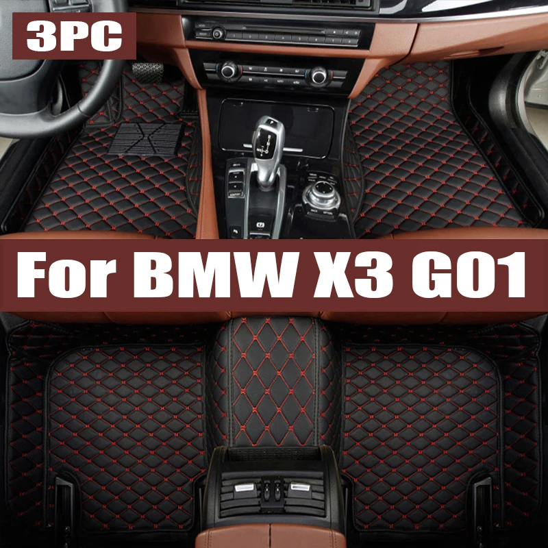 

For BMW X3 G01 2018-2023 X3 F25 2011-2017 Auto Car Floor Mats All-Weather TPE Foot Mats Pad Waterproof Mat Interior trunk mat