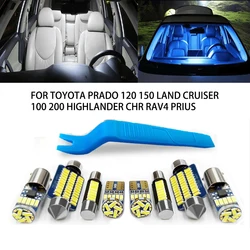 Car LED Interior Light Canbus For Toyota Prado 120 150 Land Cruiser 100 200 Highlander CHR RAV4 Prius Avensis Corolla Auris