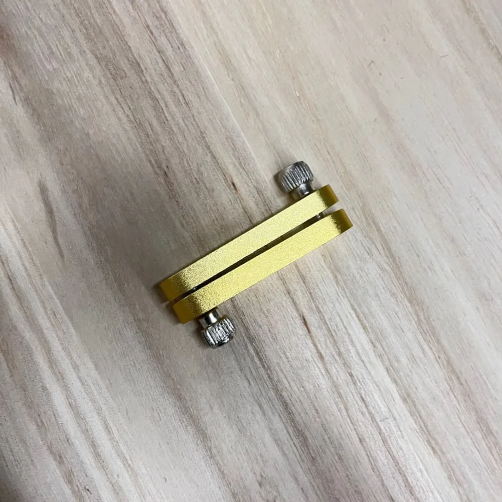 Aluminum Alloy Ruler Locator Adjustable Block with Side Screws for Secure Positioning and Fast Setup for Assembly and Crafting