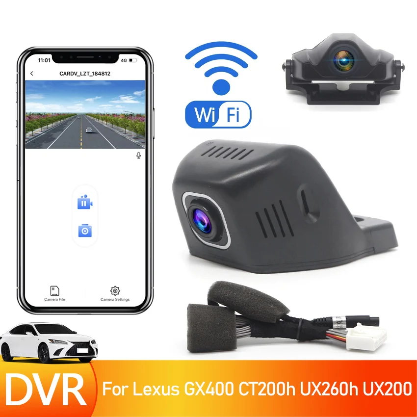 

Plug and play Special WIFI Car DVR Digital Video Recorder Front Camera 4K Dash Cam UHD 2160P For Lexus GX400 CT200h UX260h UX200