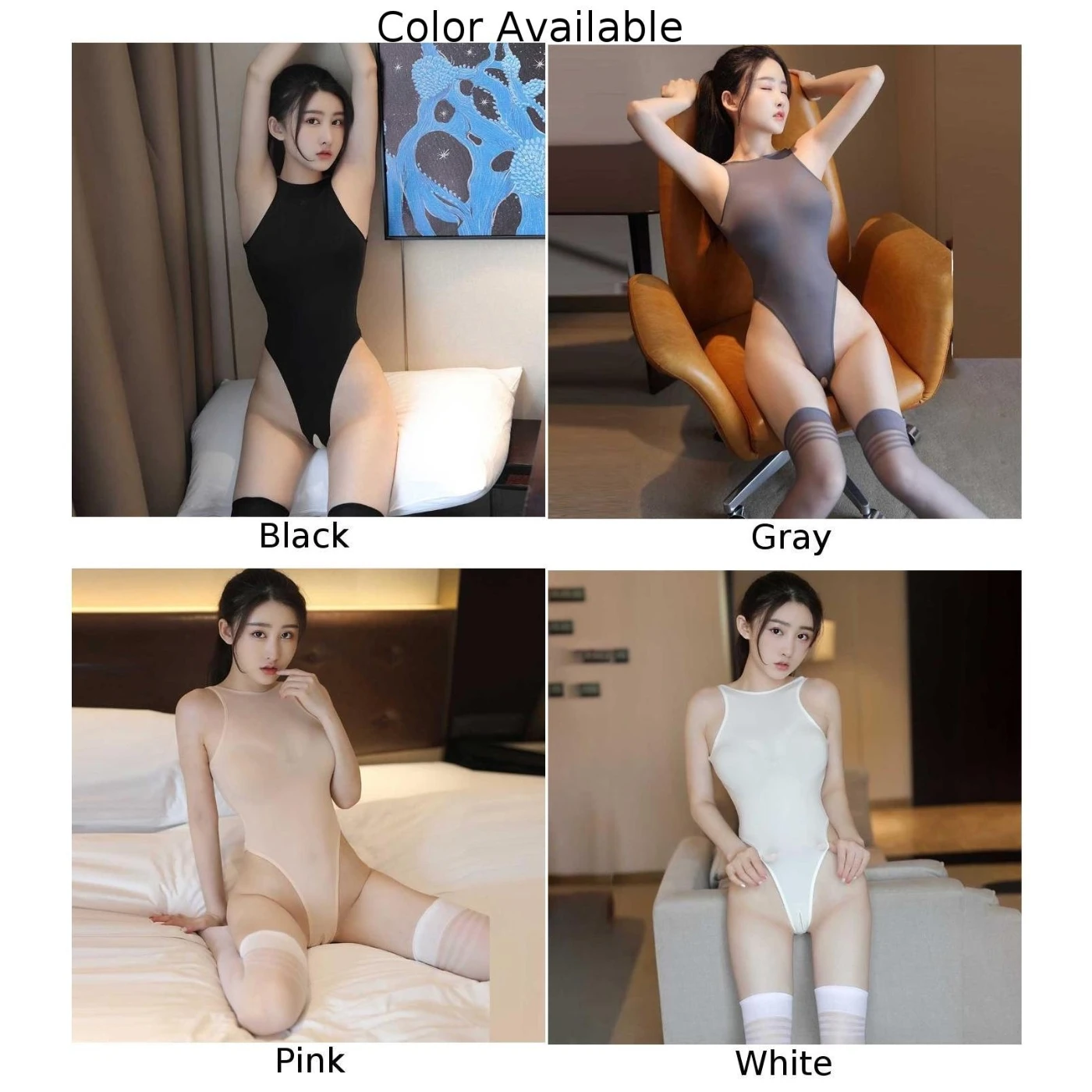 ملابس داخلية عملية جديدة شفافة ومريحة ومطاطة ومفتوحة المنشعب وإكسسوارات نسائية قابلة للتنفس #5