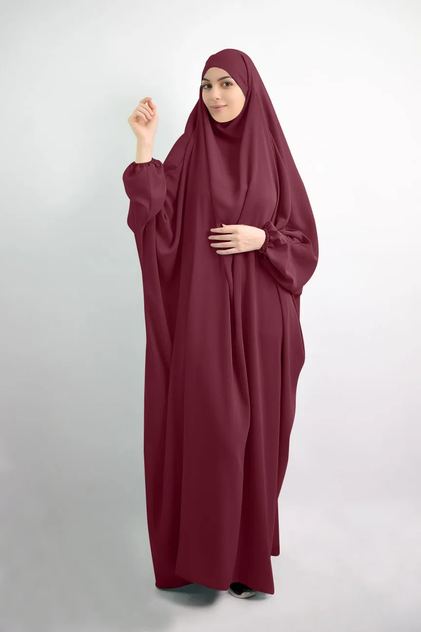 Venta al por mayor, Hijab transpirable, ropa litúrgica, bata turca islámica, ropa estándar musulmana de Dubái para mujer, Abaya de Oriente Medio