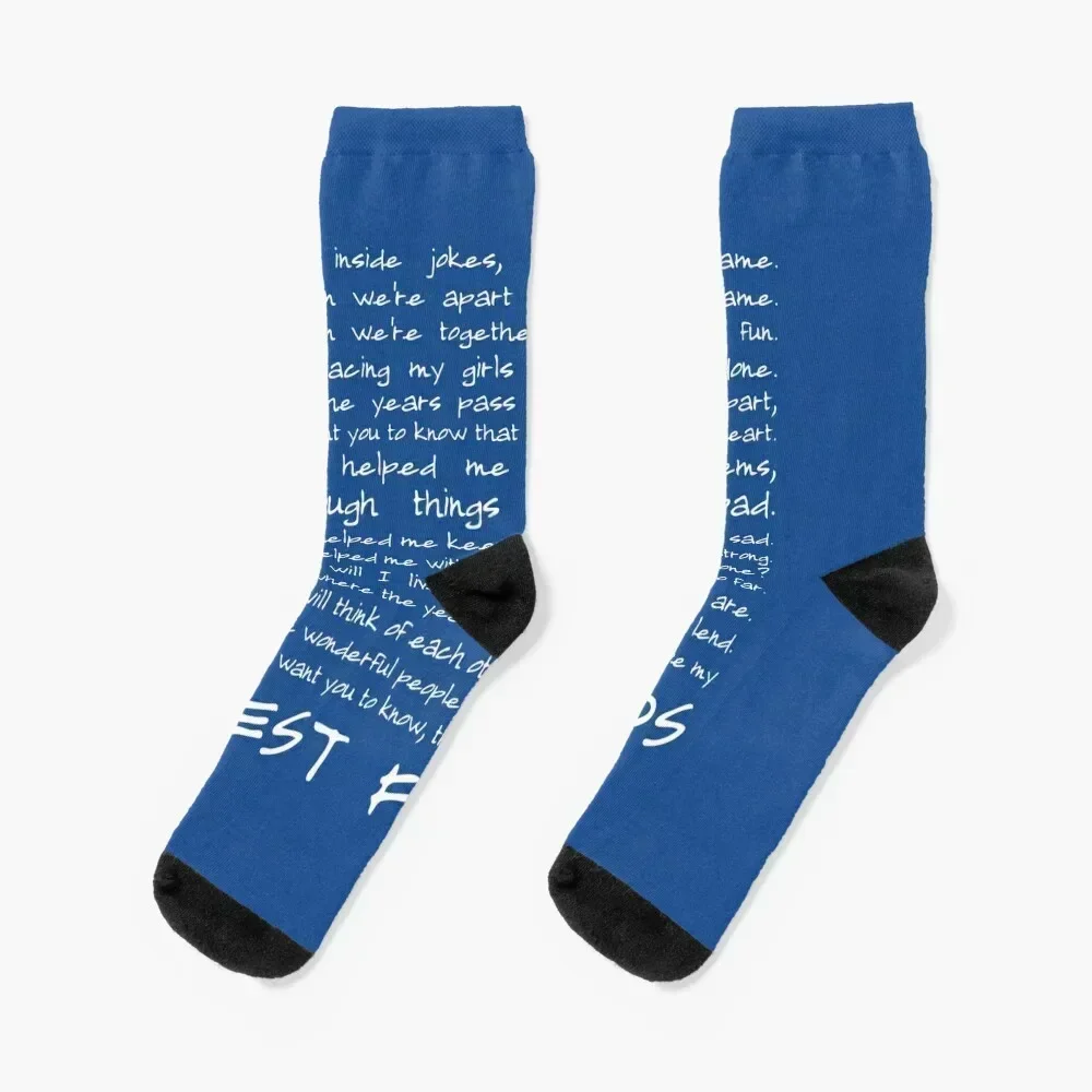 

Best friends (dark) Socks gifts loose compression happy Socks Woman Men's