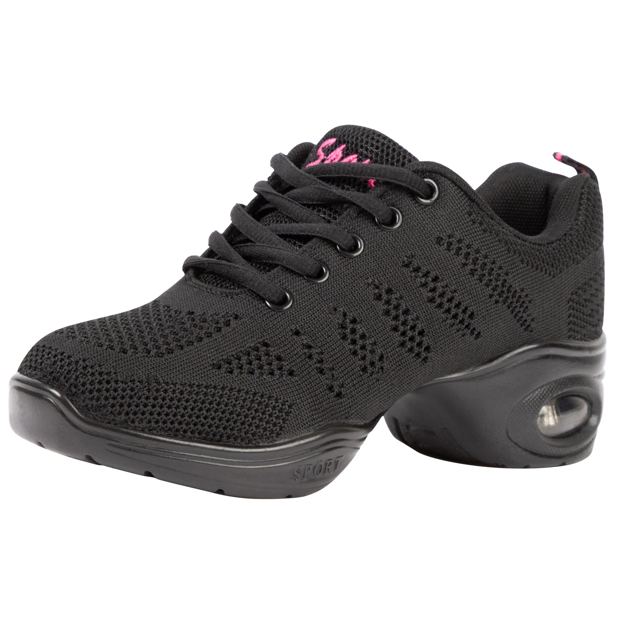 Women's Breathable Dance Sneaker with Split Sole and Air Cushion Jazz Dance Walking Shoes