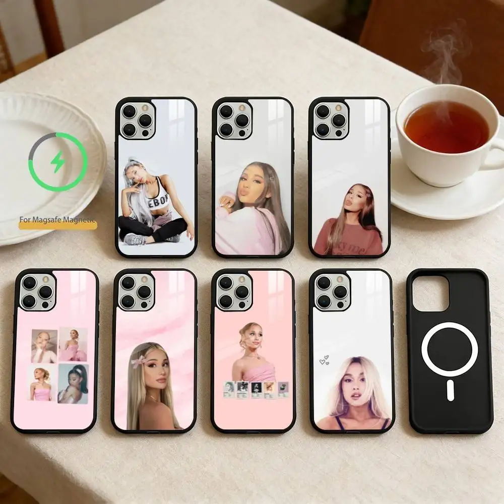 

A-Ariana Grande Phone Case For iPhone 17,16,15,14,13,Pro,Max,Plus,Magnetic For Magsafe Wireless Charging