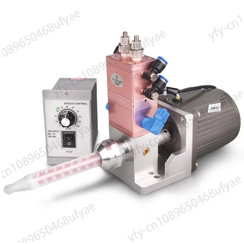 MY118 Electric Stirring High Flow Dual Liquid Dispensing Valve Ab Glue Dynamic Mixing Dual Cylinder Fine Adjustment Ratio