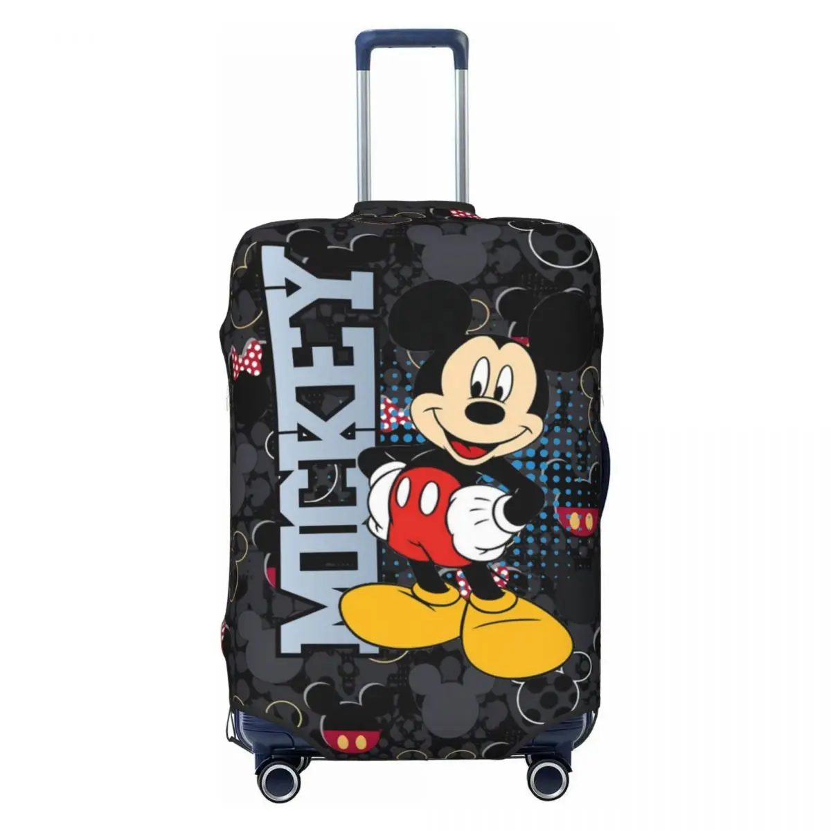 

Custom Mickey Mouse Cartoon Luggage Cover Elastic Travel Suitcase Protective Covers Suit For 18-32 inch