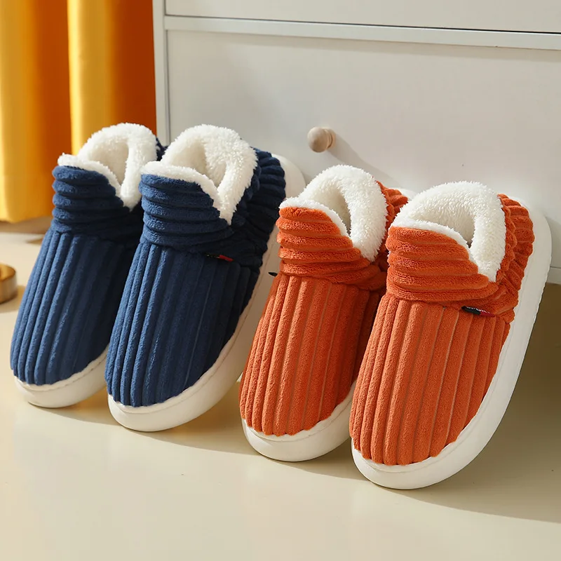 Pallene Nieuwe Bont Slippers Voor Vrouwen Mannen Winter Harige Mode Warme Enkels Pluche Gezellige Slides Voor Thuis Indoor Zachte Zool Katoenen Schoenen