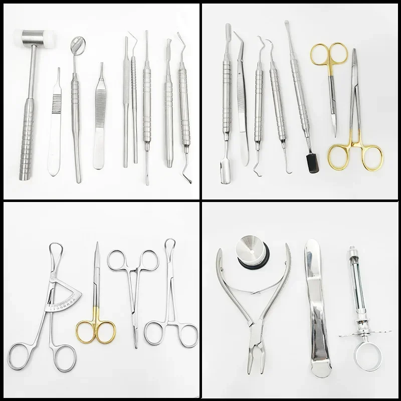 26Pcs/Set Oral Surgical Instrument Set Basic Kit Dentist Surgical Tools Bag Dental Implant Surgery Kit Dental Implant Kit