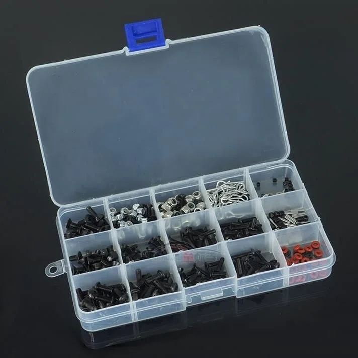 500pcs Universal RC Screw Kit Screws Assortment Set Hardware Fasteners for Traxxas Axial Redcat HPI Arrma Losi 1/8 1/10 1/12