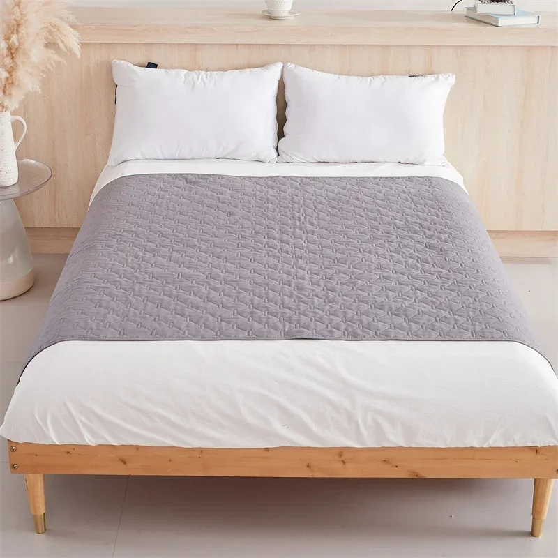 Solid Color Plaid Bedspread Mattress Cover Bed Breathable Kids Pets Mattress Protector Covers Dog Cats Bed Mat Beds Sheet Pad