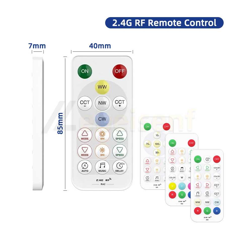 Smart Bluetooth LED Light Controller DC 5V 12V 24V SPI/TTL indirizzabile Pixel lampade strisce musica Dimmer RF 2.4G telecomando Wireless