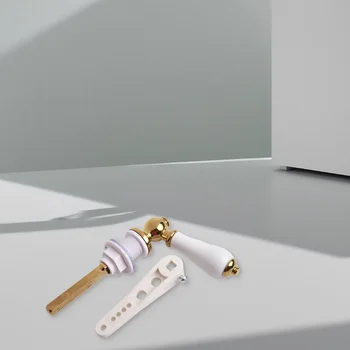 전통 도자기 및 골드 빅토리아 화이트 변기 수조 레버, 플러시 핸들, 홈 욕실 액세서리  Best5