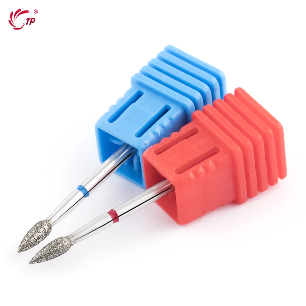 TP 5PCS Set di punte per trapano per unghie diamantate Punte per frese rotanti per accessori per utensili per sbavature per unghie per pedicure elettrica