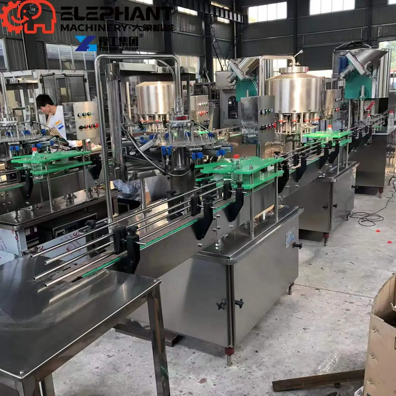 Multi-Function Filling Sealing Packing Production Line Liquid Bottle Filling Machine Line For Factory Use